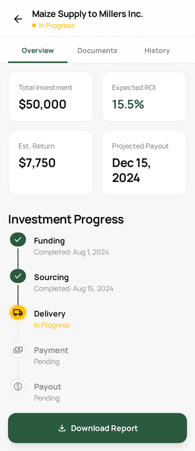 iOS App Login Screen